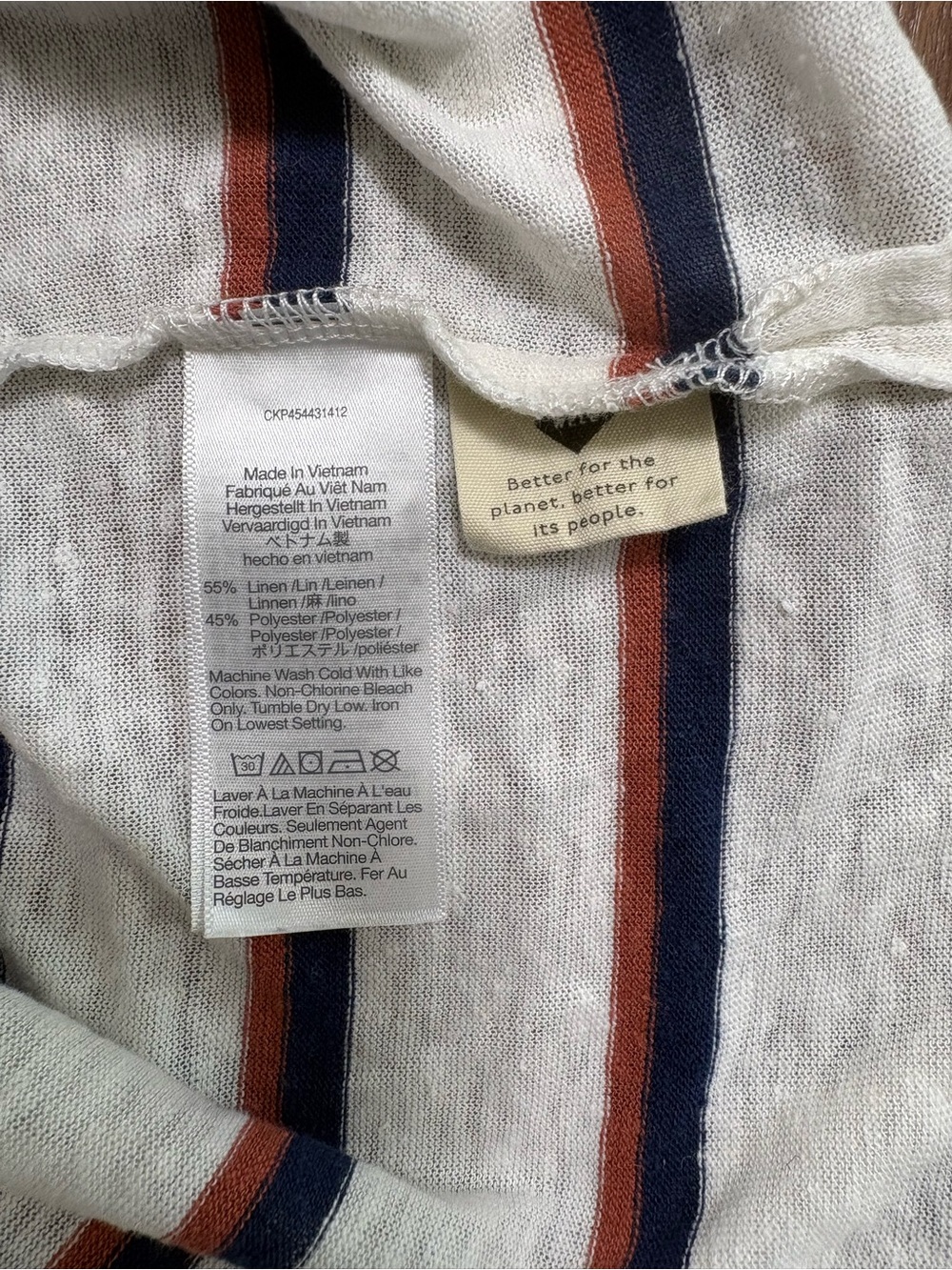 Madewell Linen Tank Top in Lighthouse Stripe - Picture 8 of 9